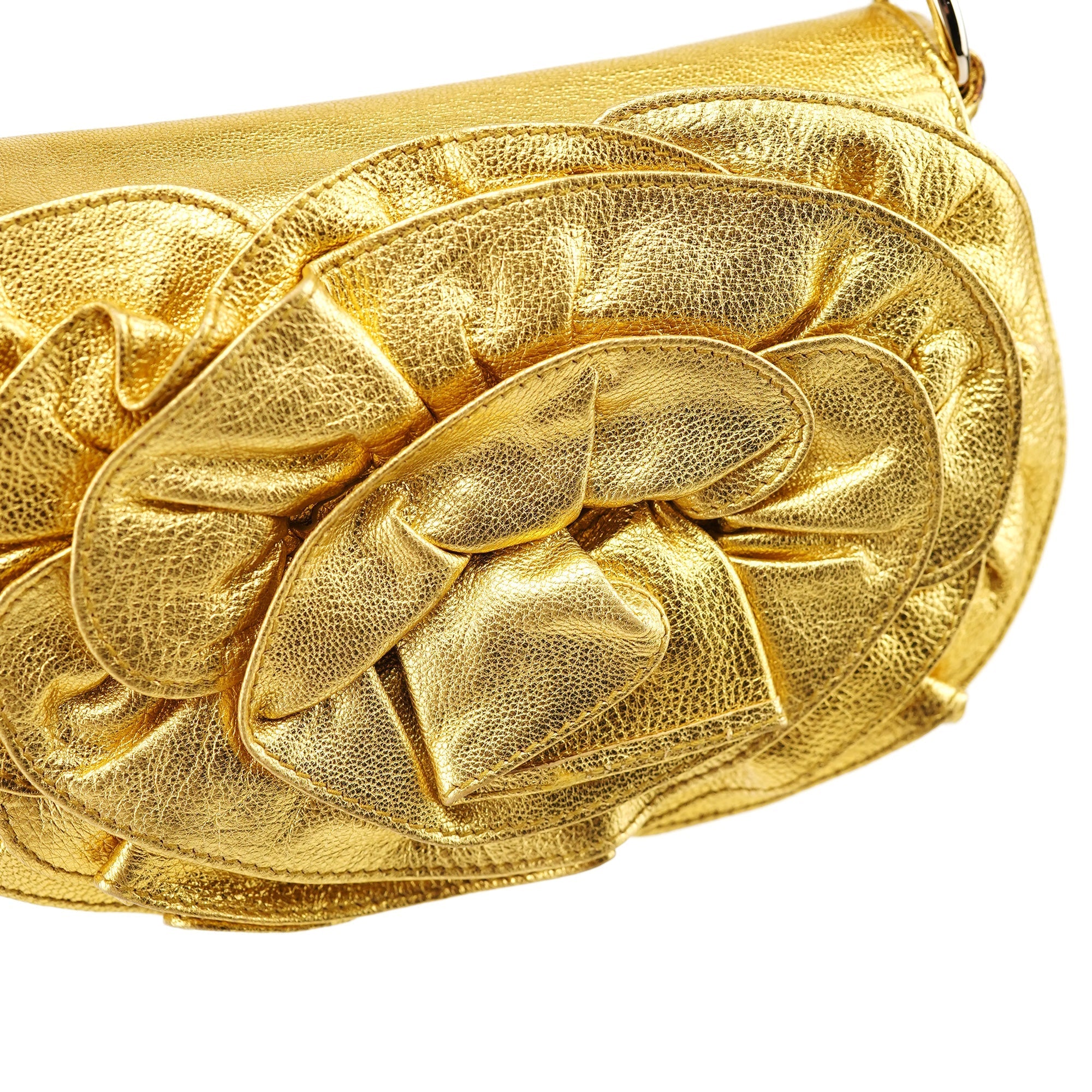 2003 Gold Leather Mini Nadja Bag