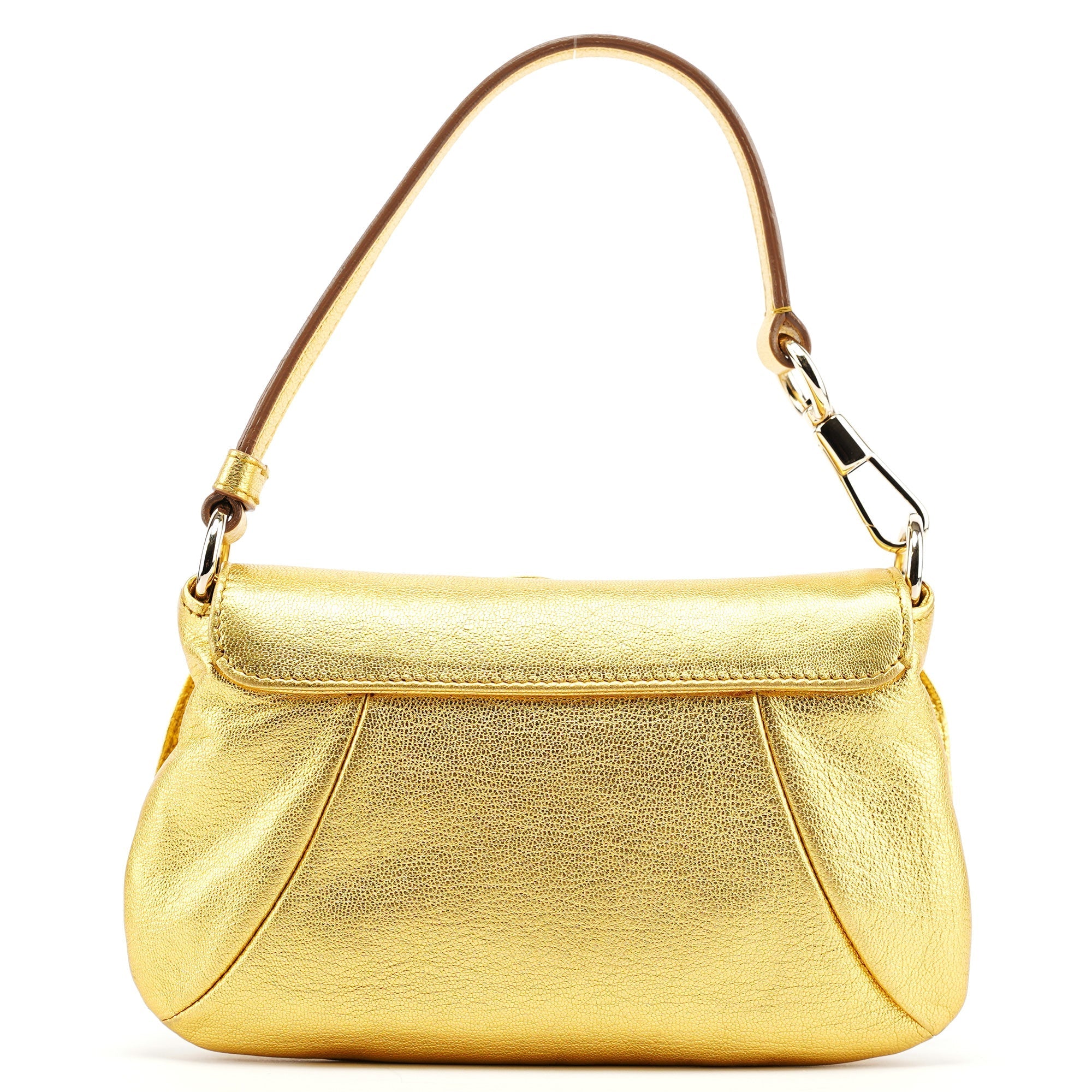 2003 Gold Leather Mini Nadja Bag