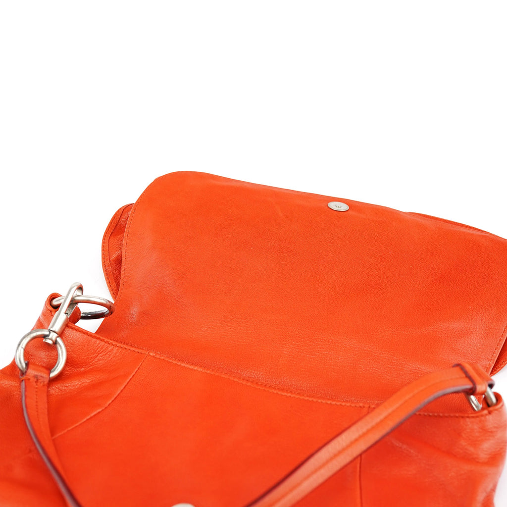 2003 Orange Leather Nadja Shoulder Bag