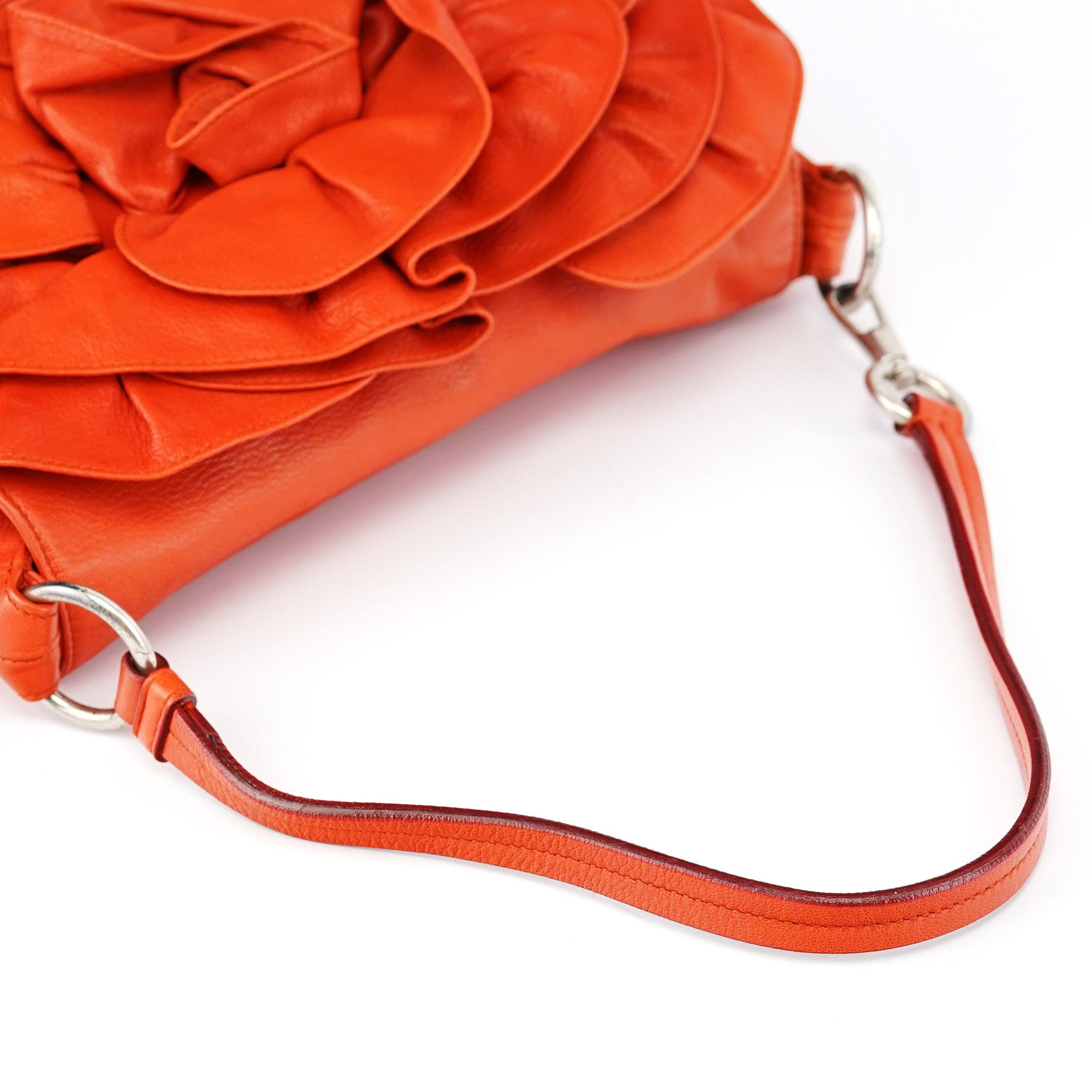 2003 Orange Leather Nadja Shoulder Bag