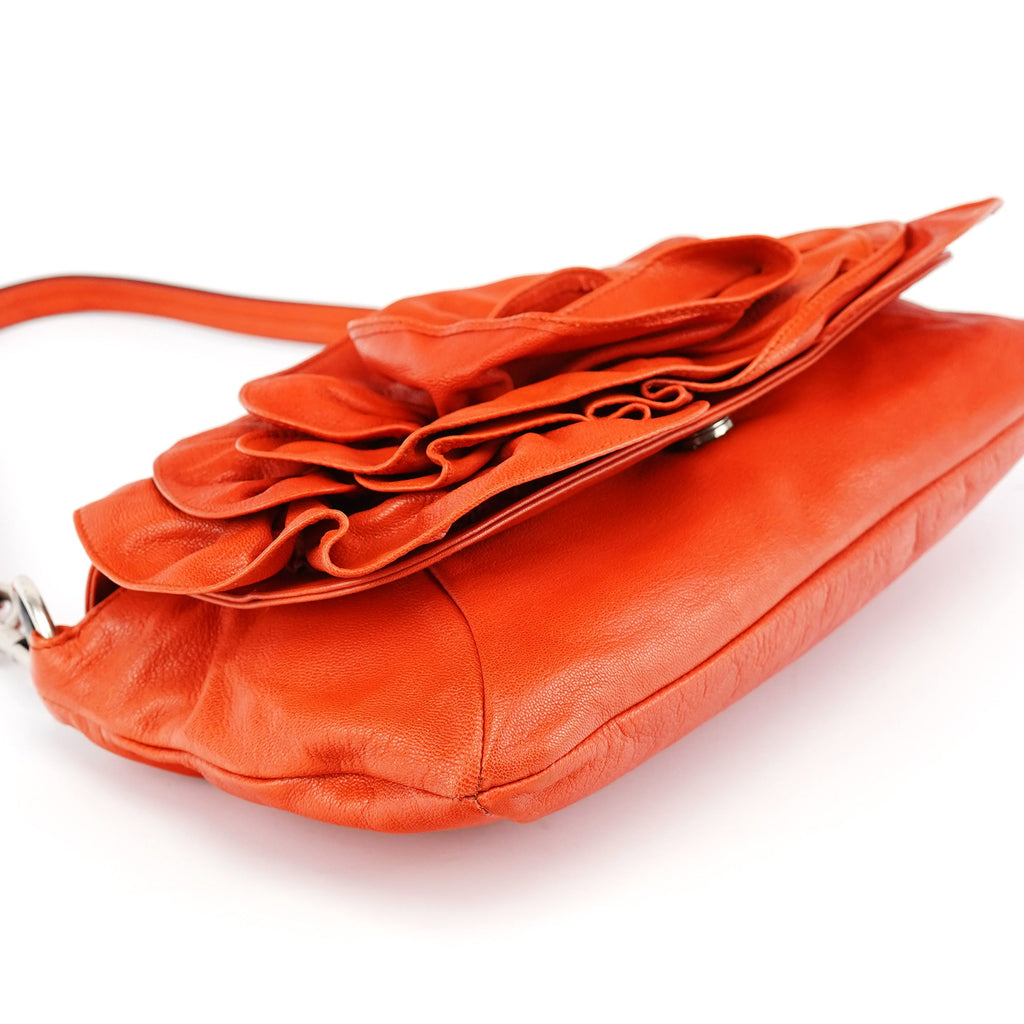 2003 Orange Leather Nadja Shoulder Bag