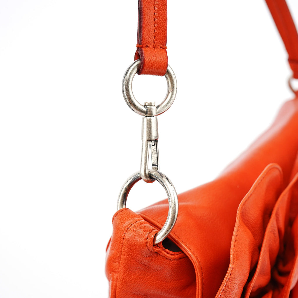 2003 Orange Leather Nadja Shoulder Bag