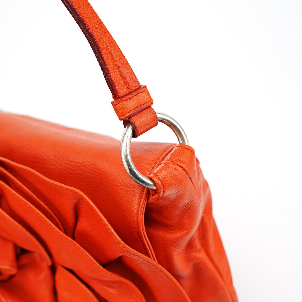 2003 Orange Leather Nadja Shoulder Bag