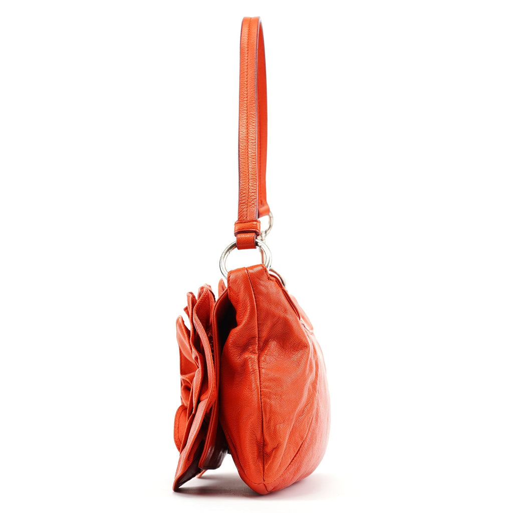2003 Orange Leather Nadja Shoulder Bag