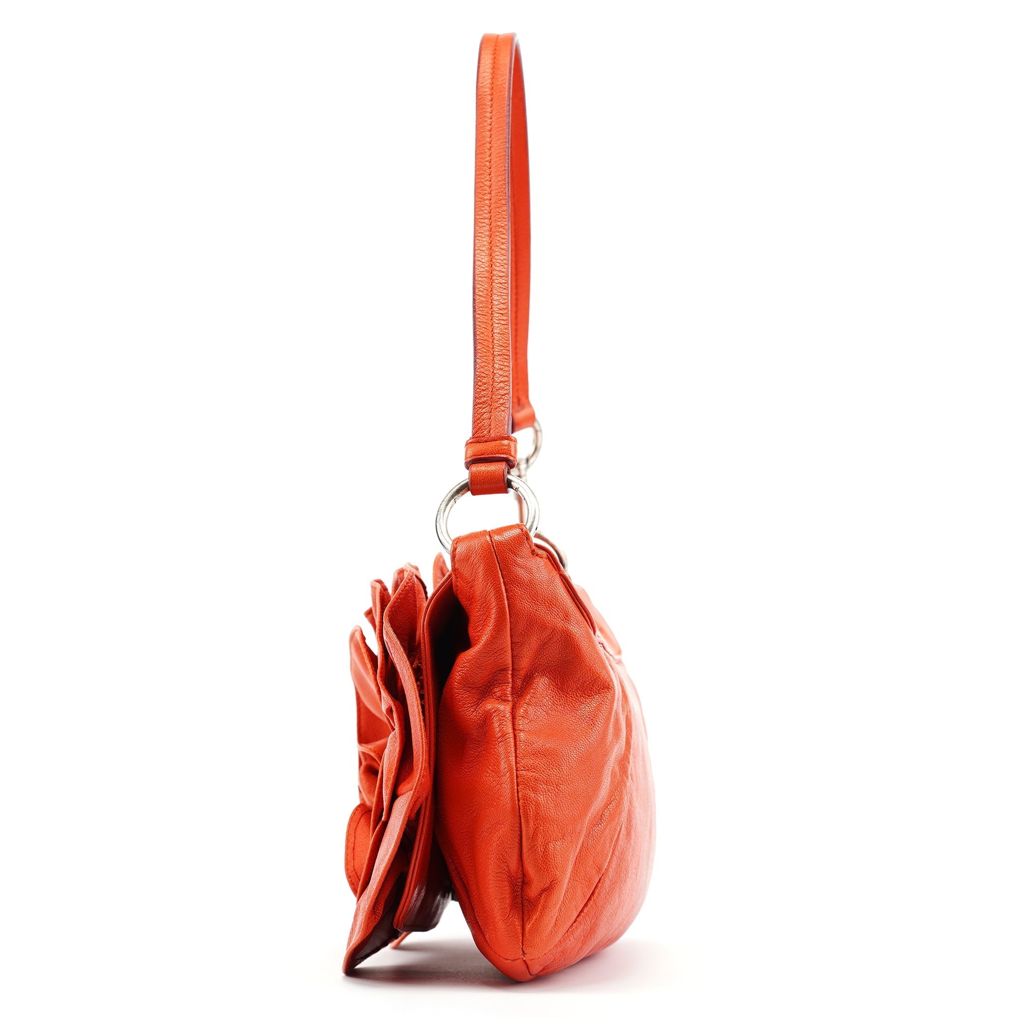 2003 Orange Leather Nadja Shoulder Bag