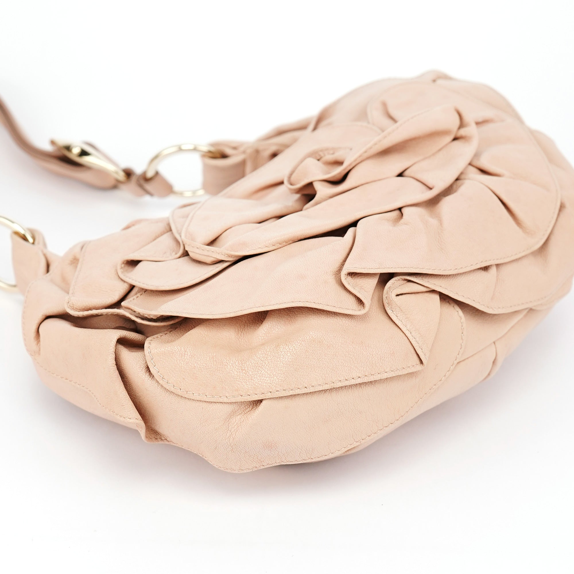 2003 Soft Pink Calfskin Nadja Shoulder Bag