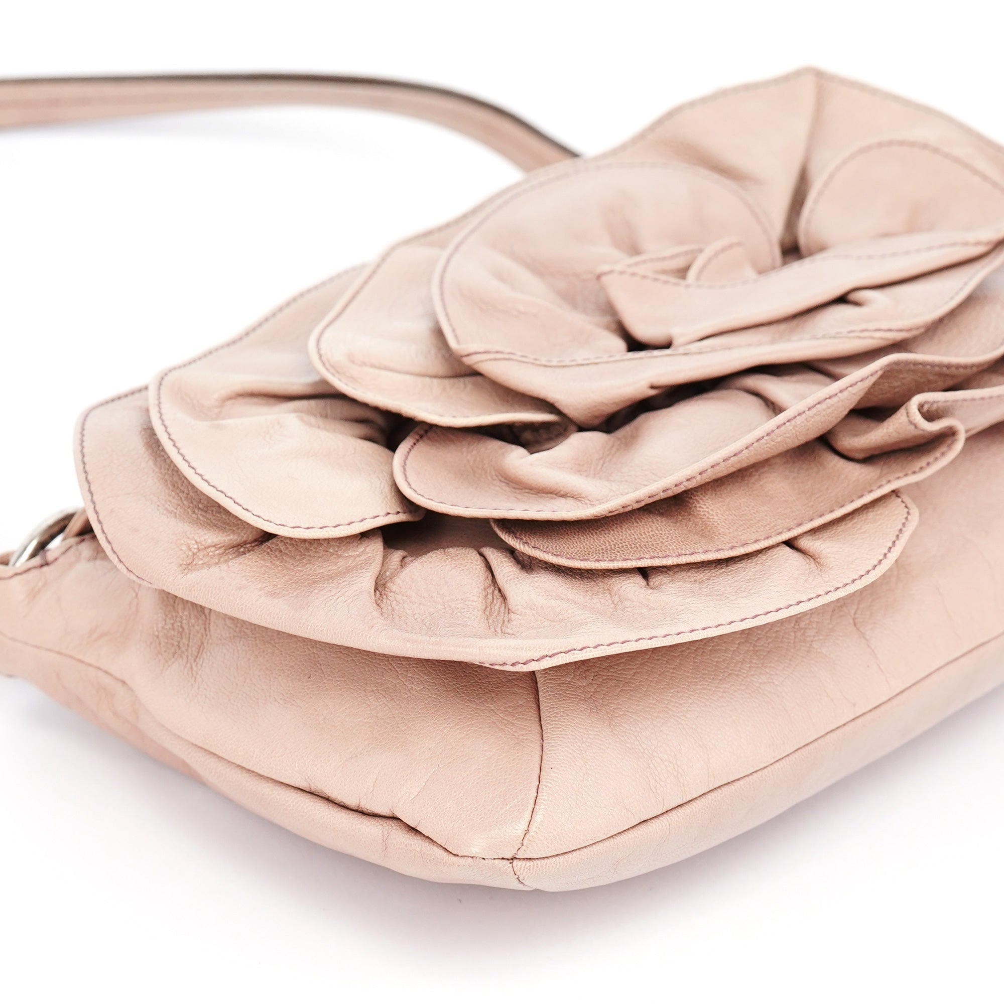 2003 Soft Pink Leather Nadja Shoulder Bag