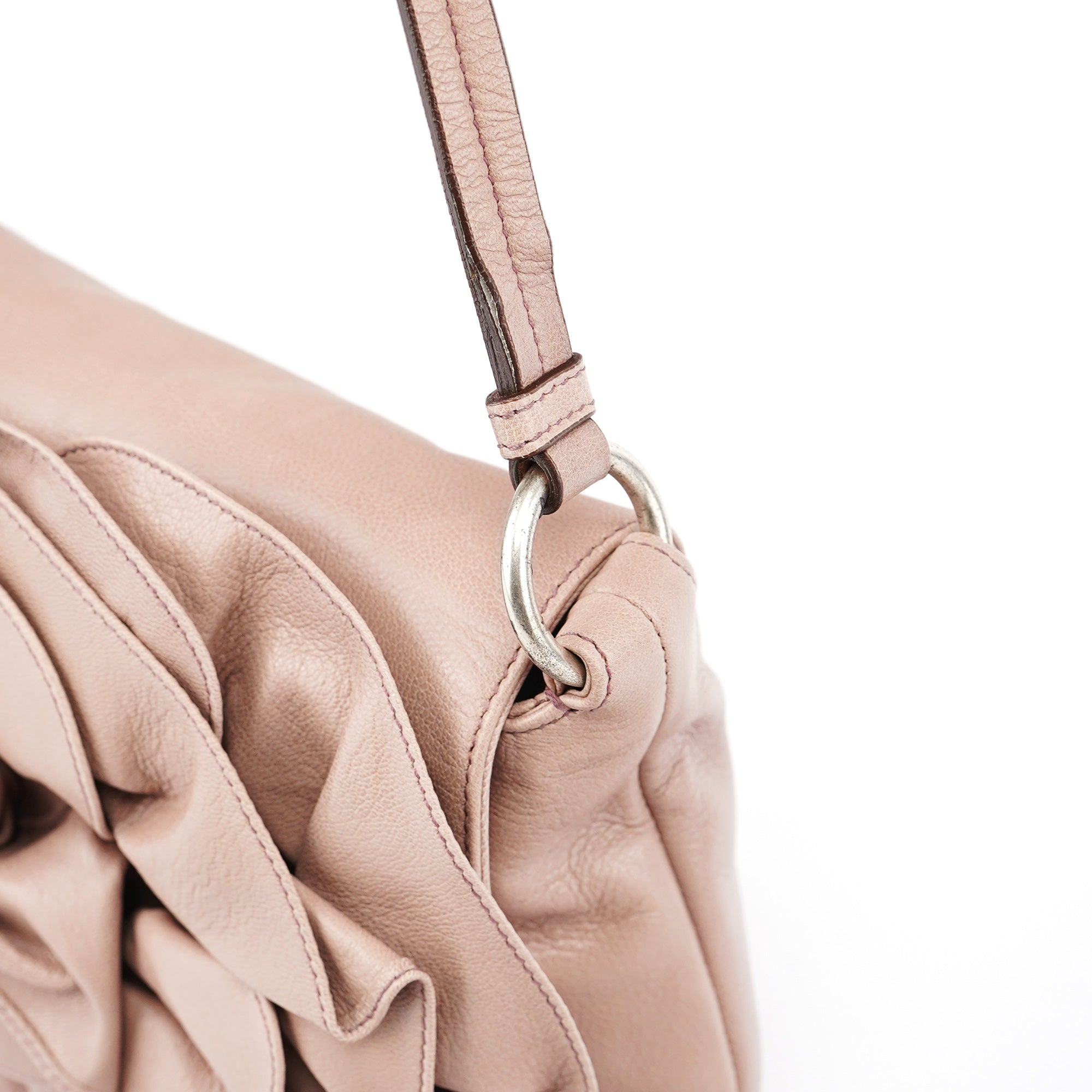 2003 Soft Pink Leather Nadja Shoulder Bag