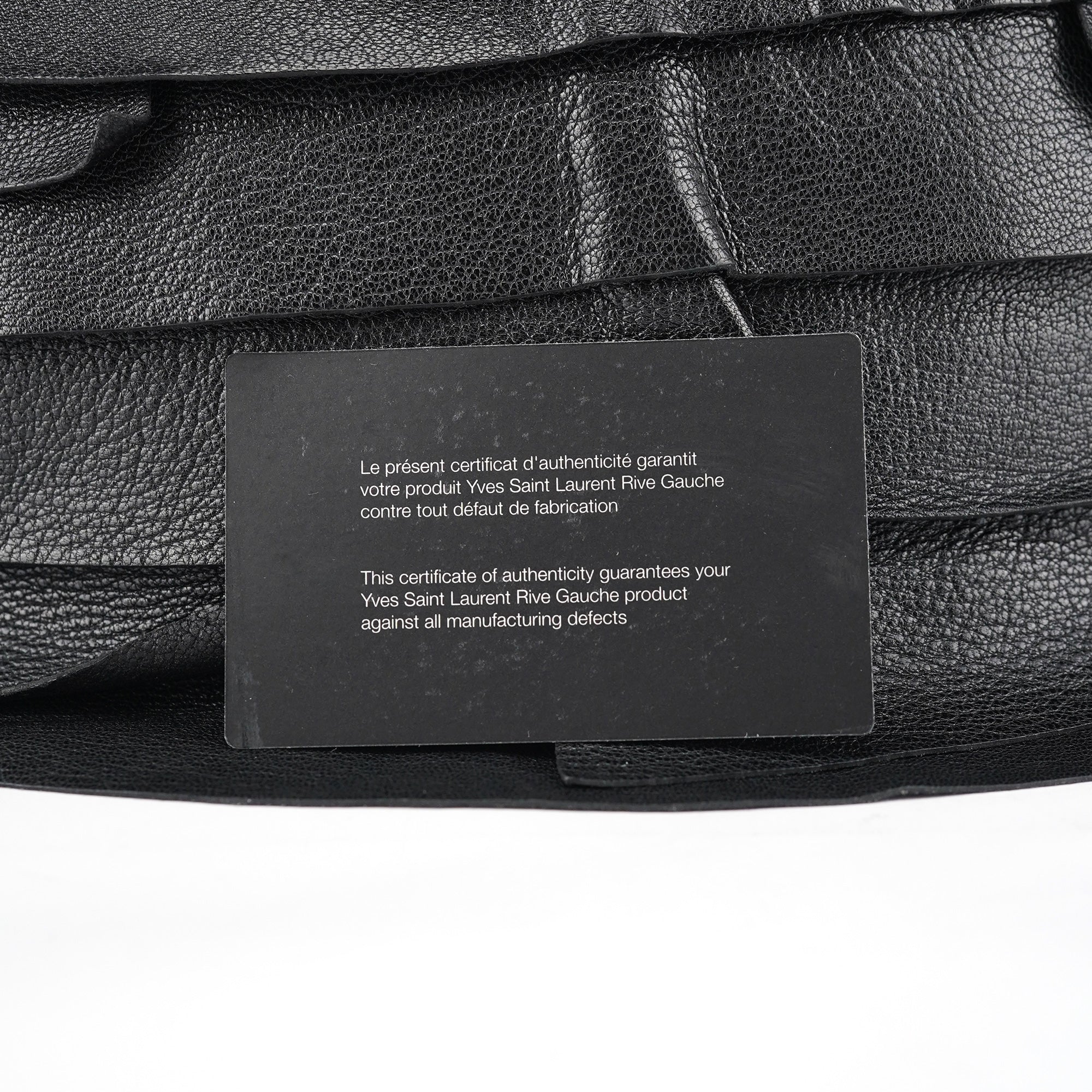 2004 Black Leather Saint Tropez Shoulder Bag