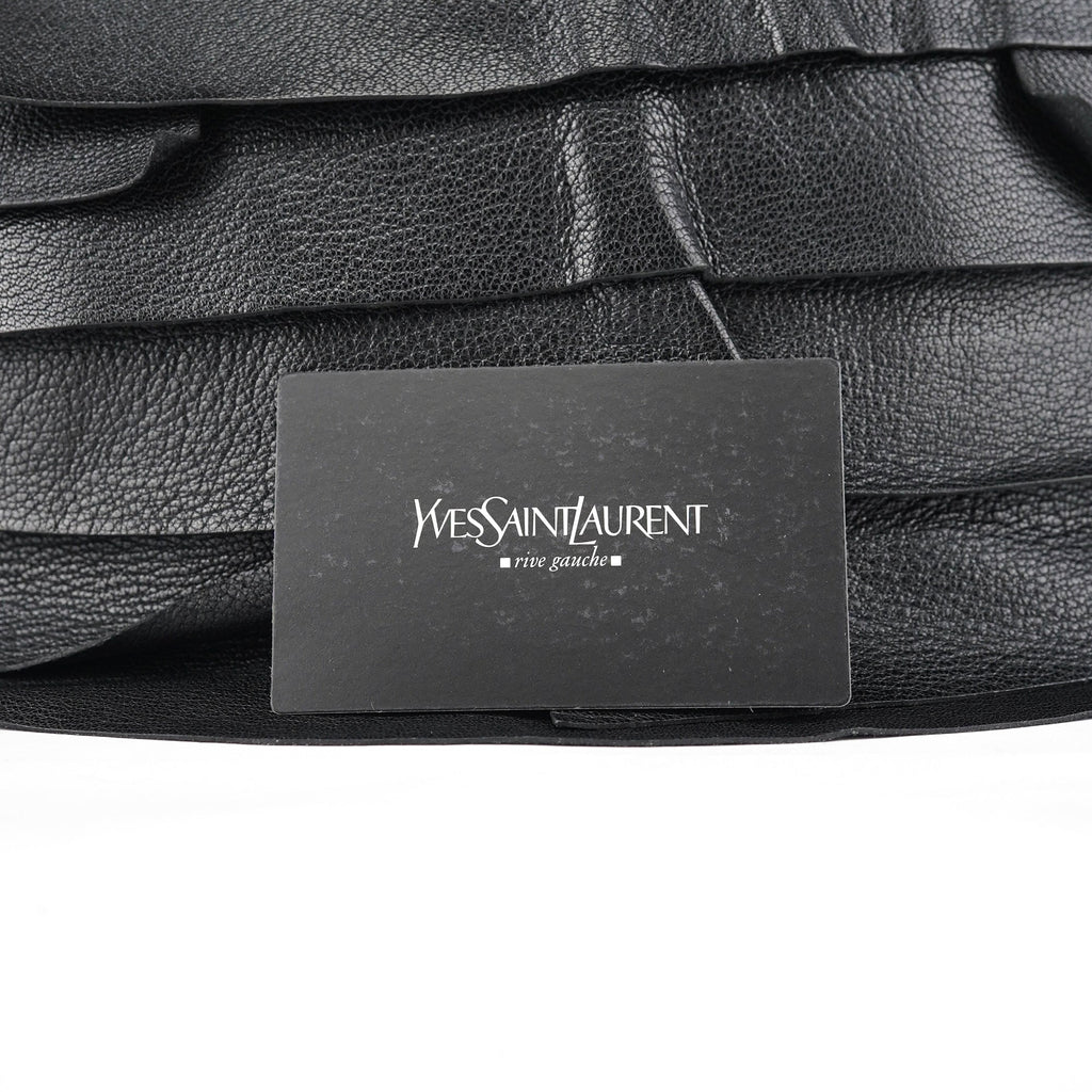 2004 Black Leather Saint Tropez Shoulder Bag