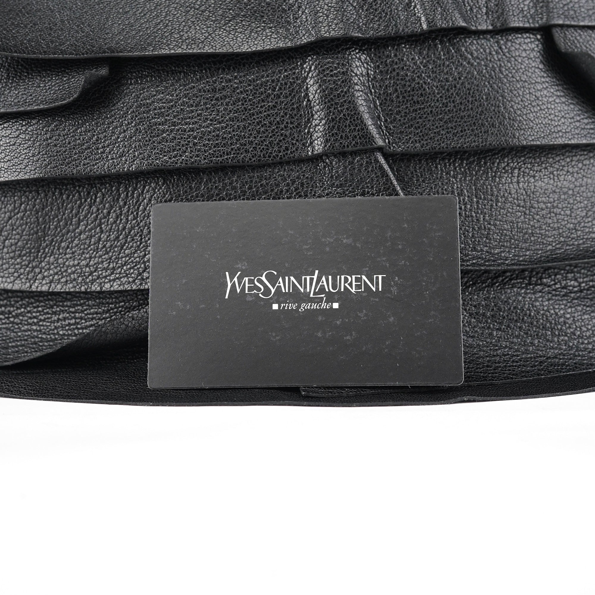 2004 Black Leather Saint Tropez Shoulder Bag