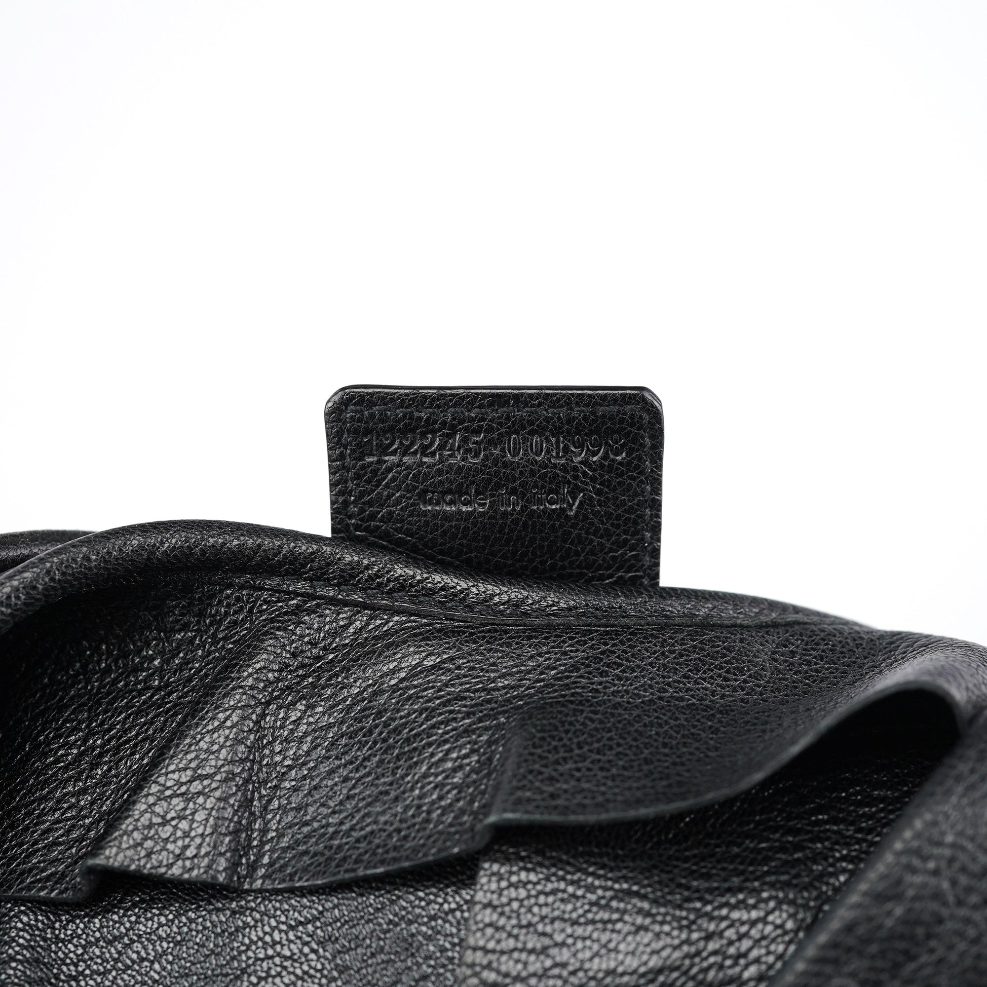 2004 Black Leather Saint Tropez Shoulder Bag
