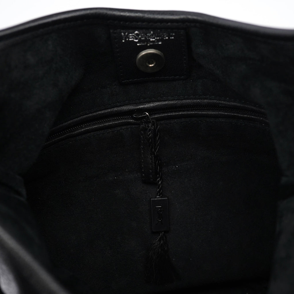 2004 Black Leather Saint Tropez Shoulder Bag