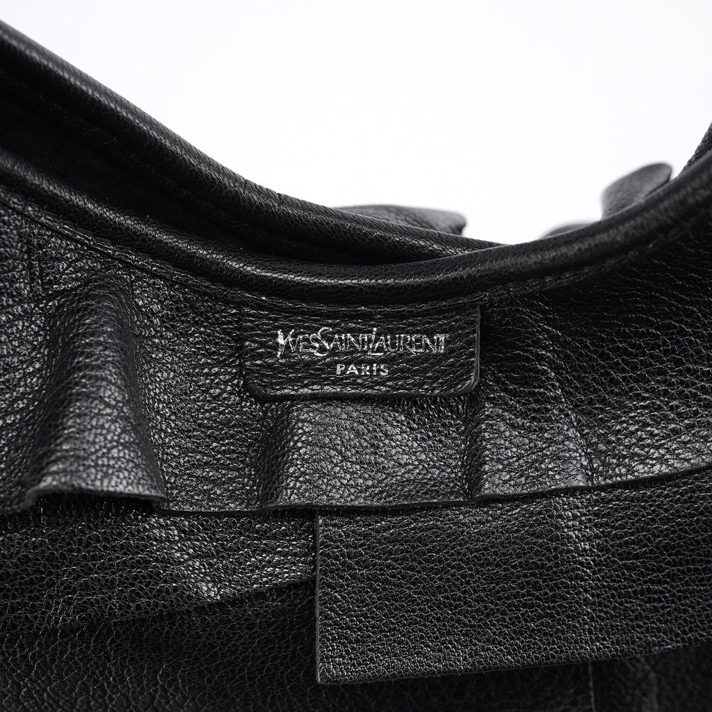 2004 Black Leather Saint Tropez Shoulder Bag