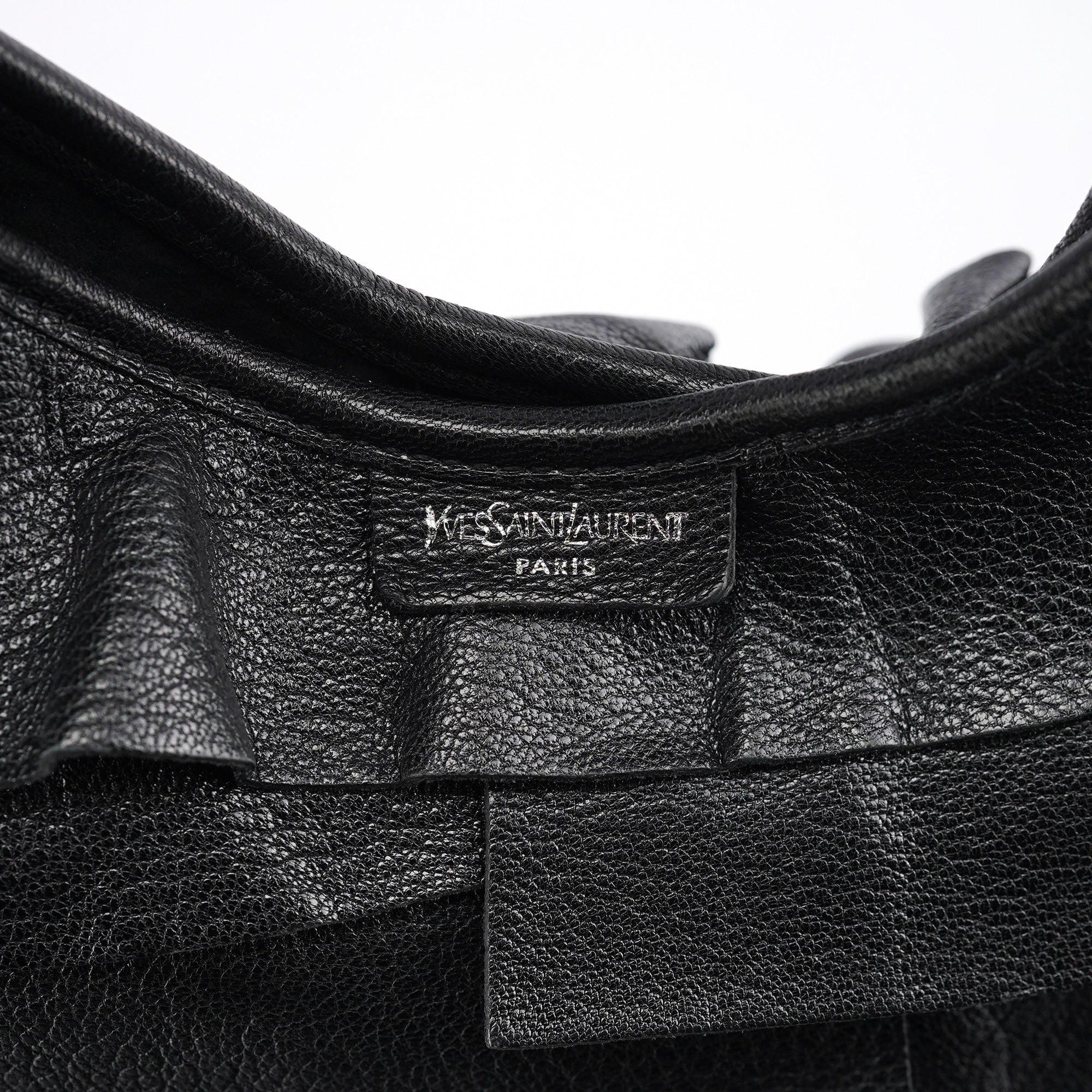2004 Black Leather Saint Tropez Shoulder Bag