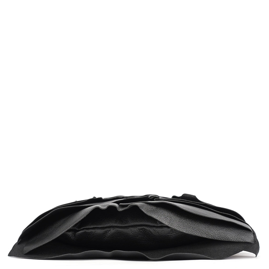 2004 Black Leather Saint Tropez Shoulder Bag