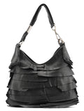 2004 Black Leather Saint Tropez Shoulder Bag