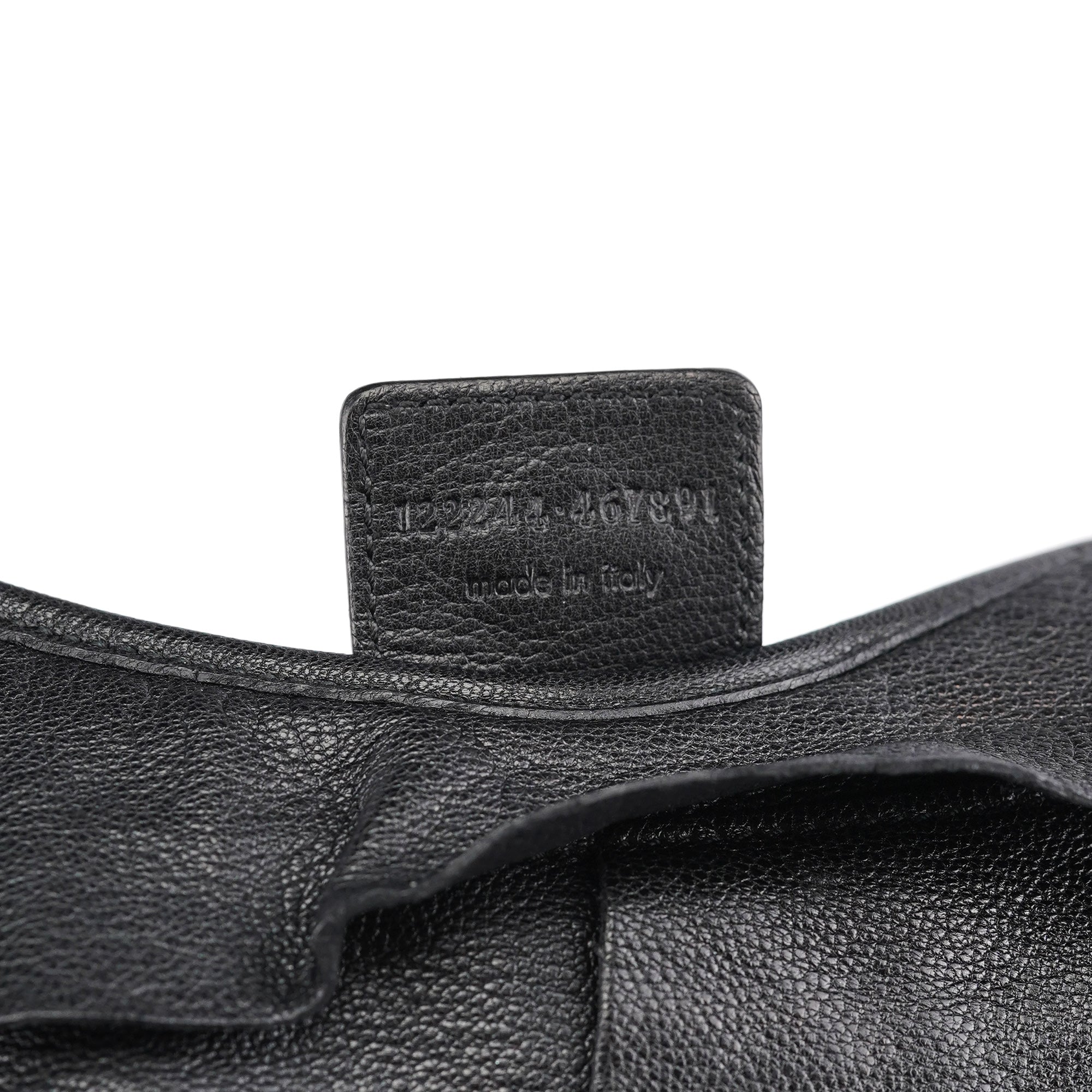 2004 Black Leather St Tropez Shoulder Bag