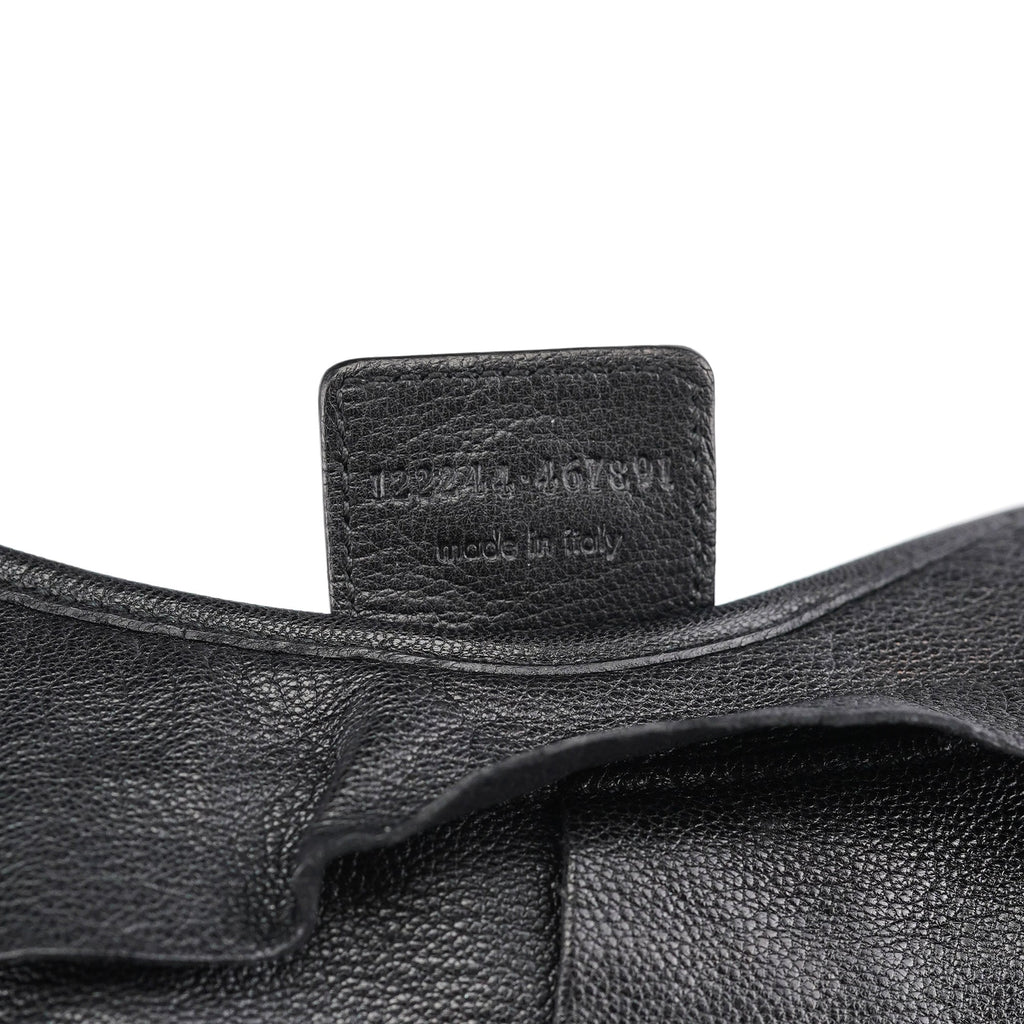 2004 Black Leather St Tropez Shoulder Bag