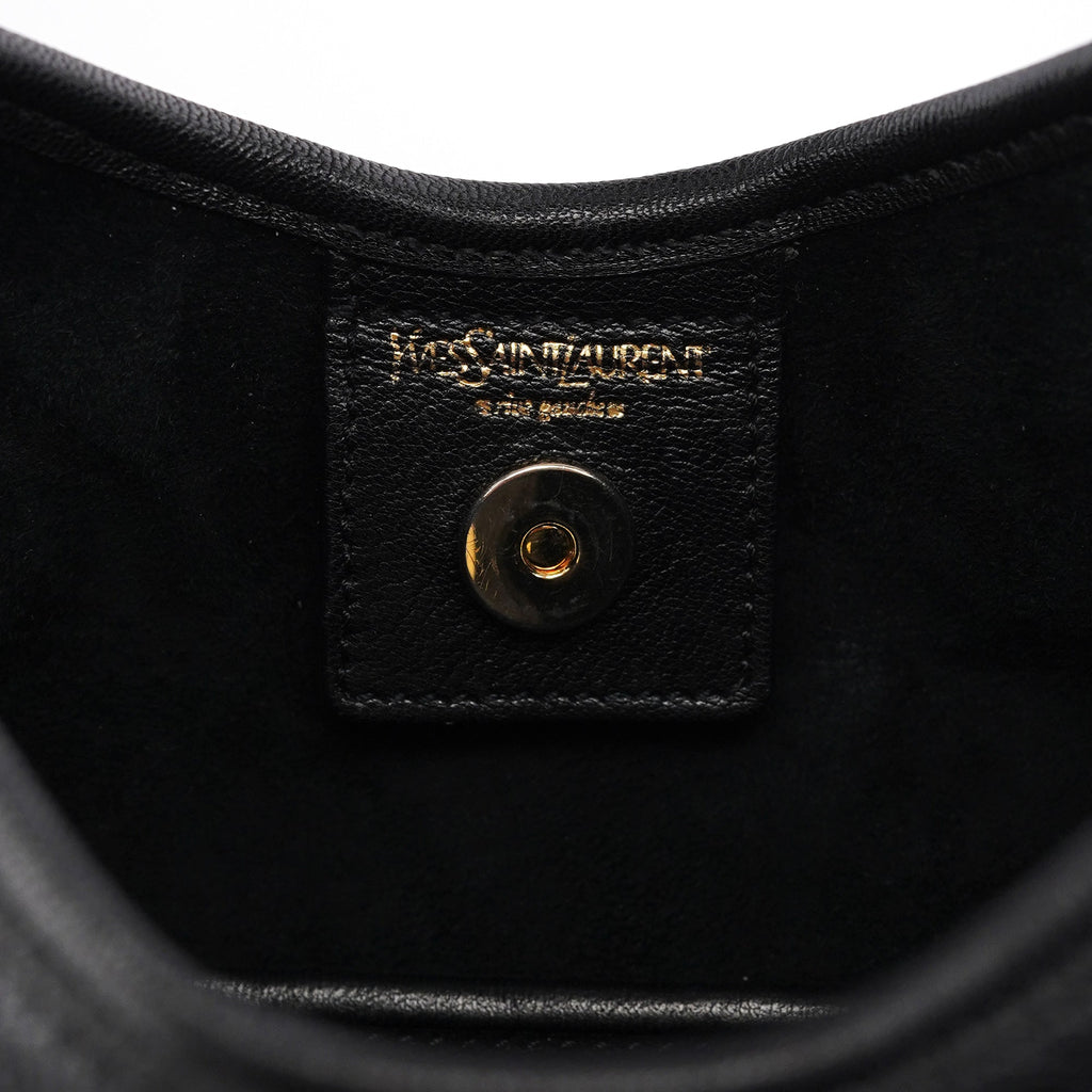 2004 Black Leather St Tropez Shoulder Bag