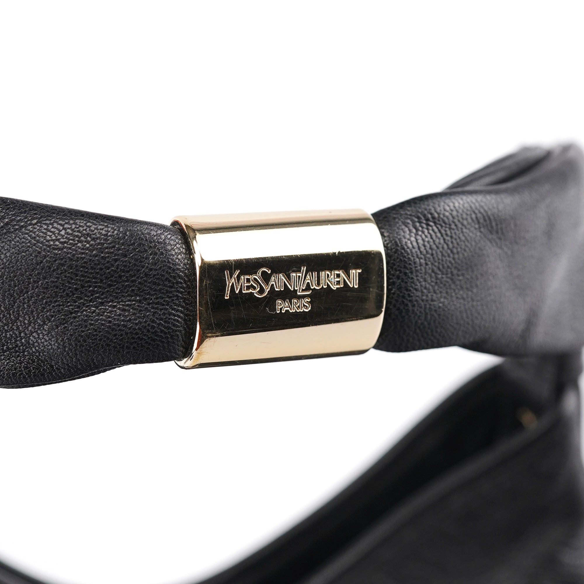 2004 Black Leather St Tropez Shoulder Bag