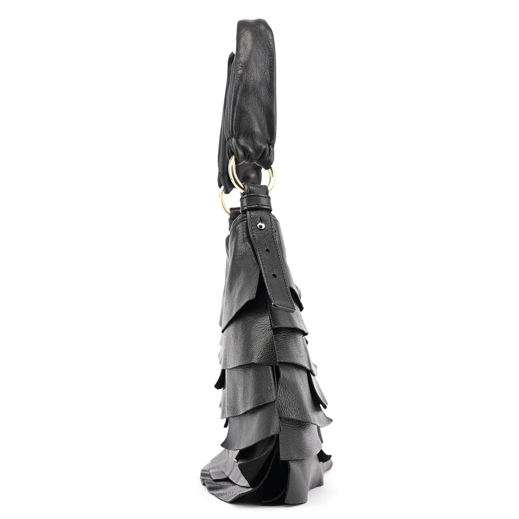 2004 Black Leather St Tropez Shoulder Bag