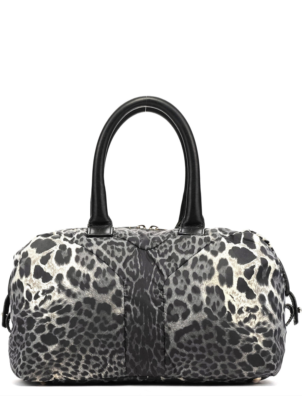208315 Leopard Nylon Y Boston Bag