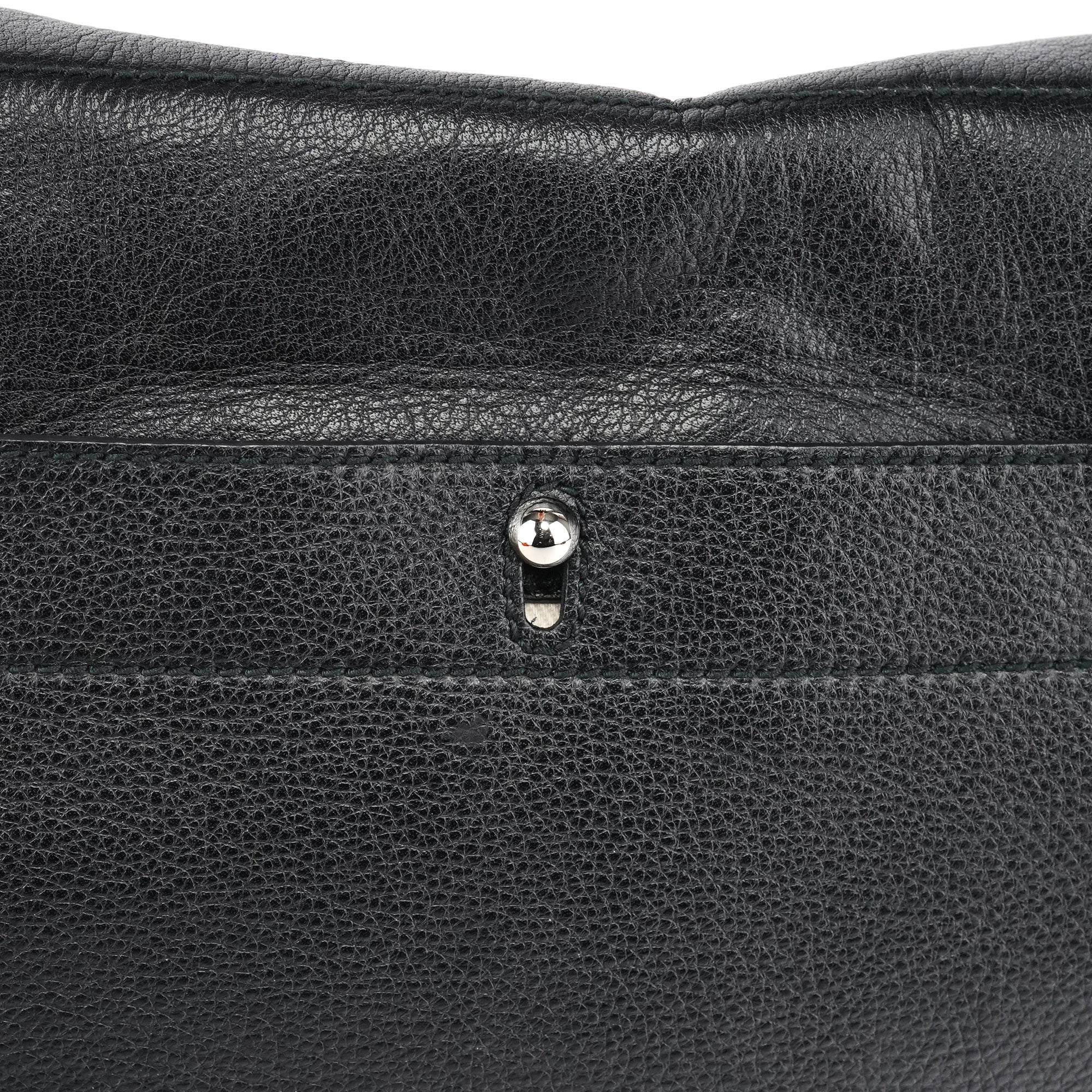 229680 Black Beige Leather Muse Two Bag