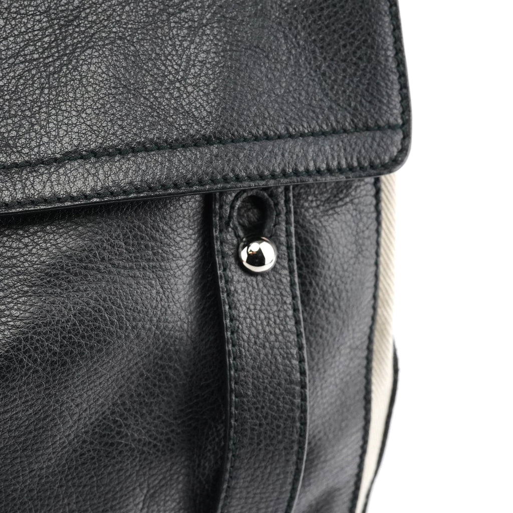 229680 Black Beige Leather Muse Two Bag