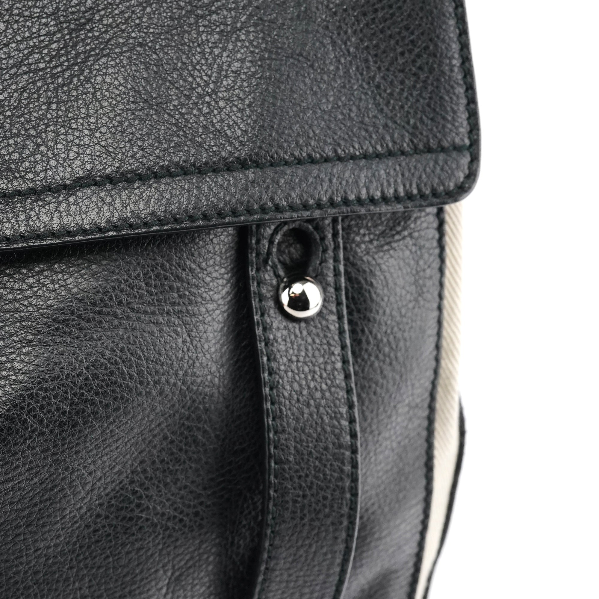 229680 Black Beige Leather Muse Two Bag