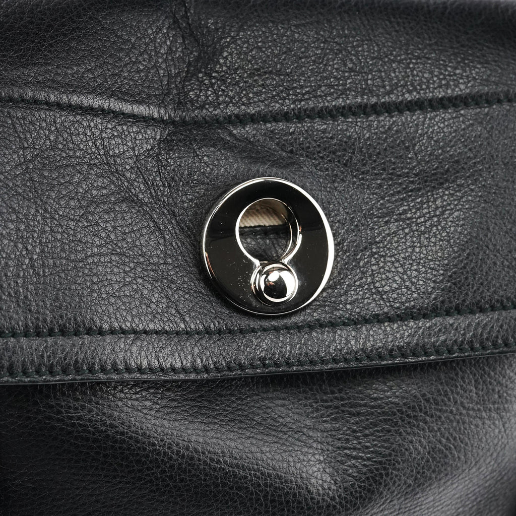 229680 Black Beige Leather Muse Two Bag