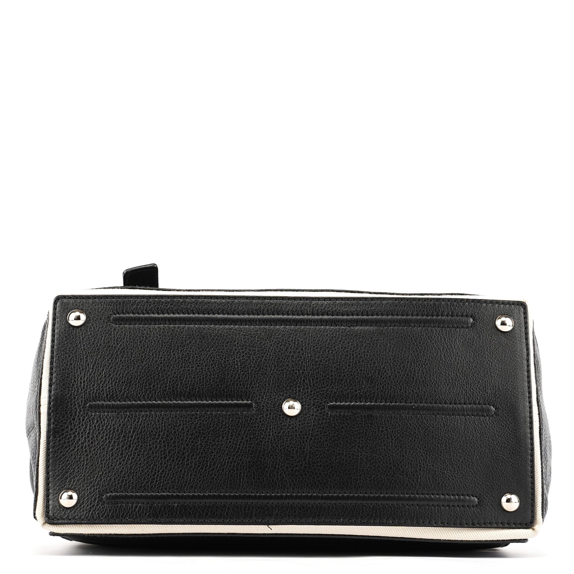 229680 Black Beige Leather Muse Two Bag