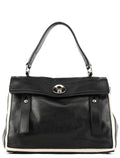 229680 Black Beige Leather Muse Two Bag