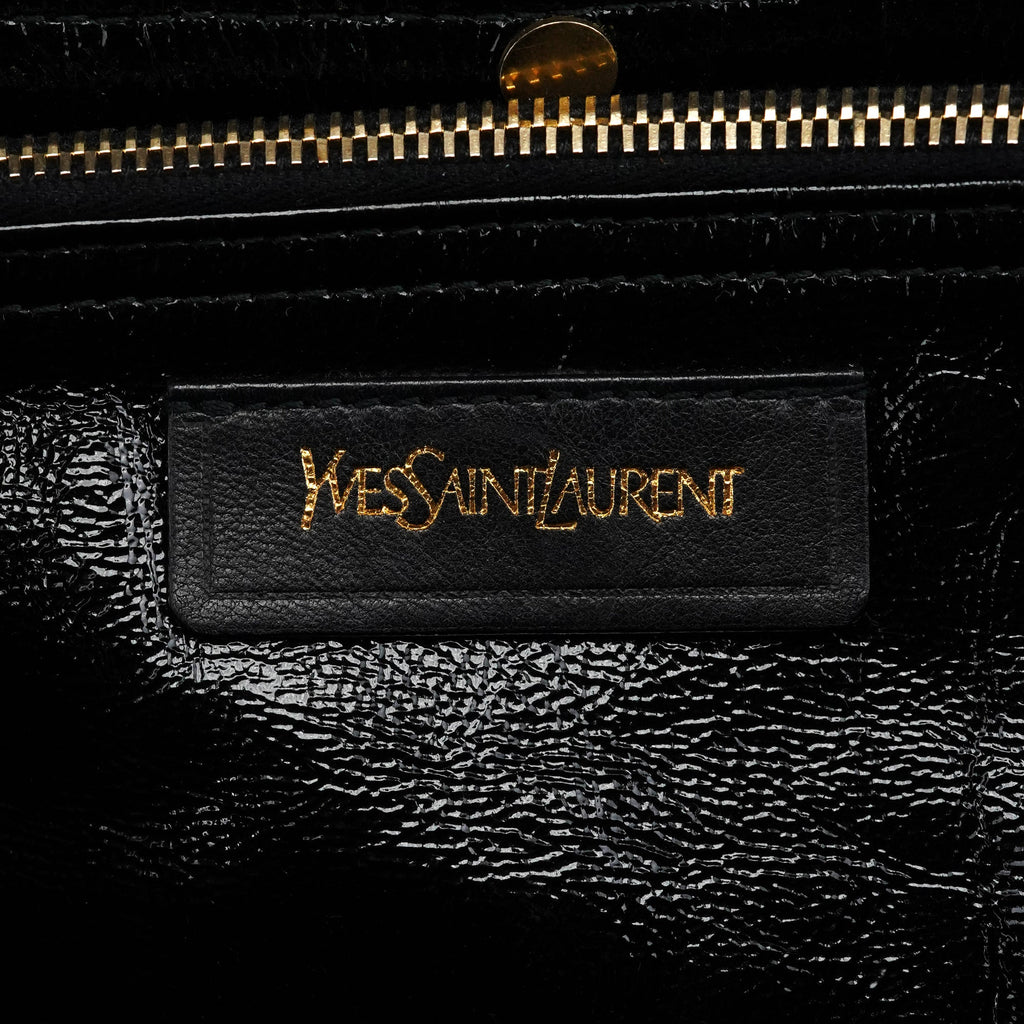 229680 Black White Wool Tweed Muse Two Bag