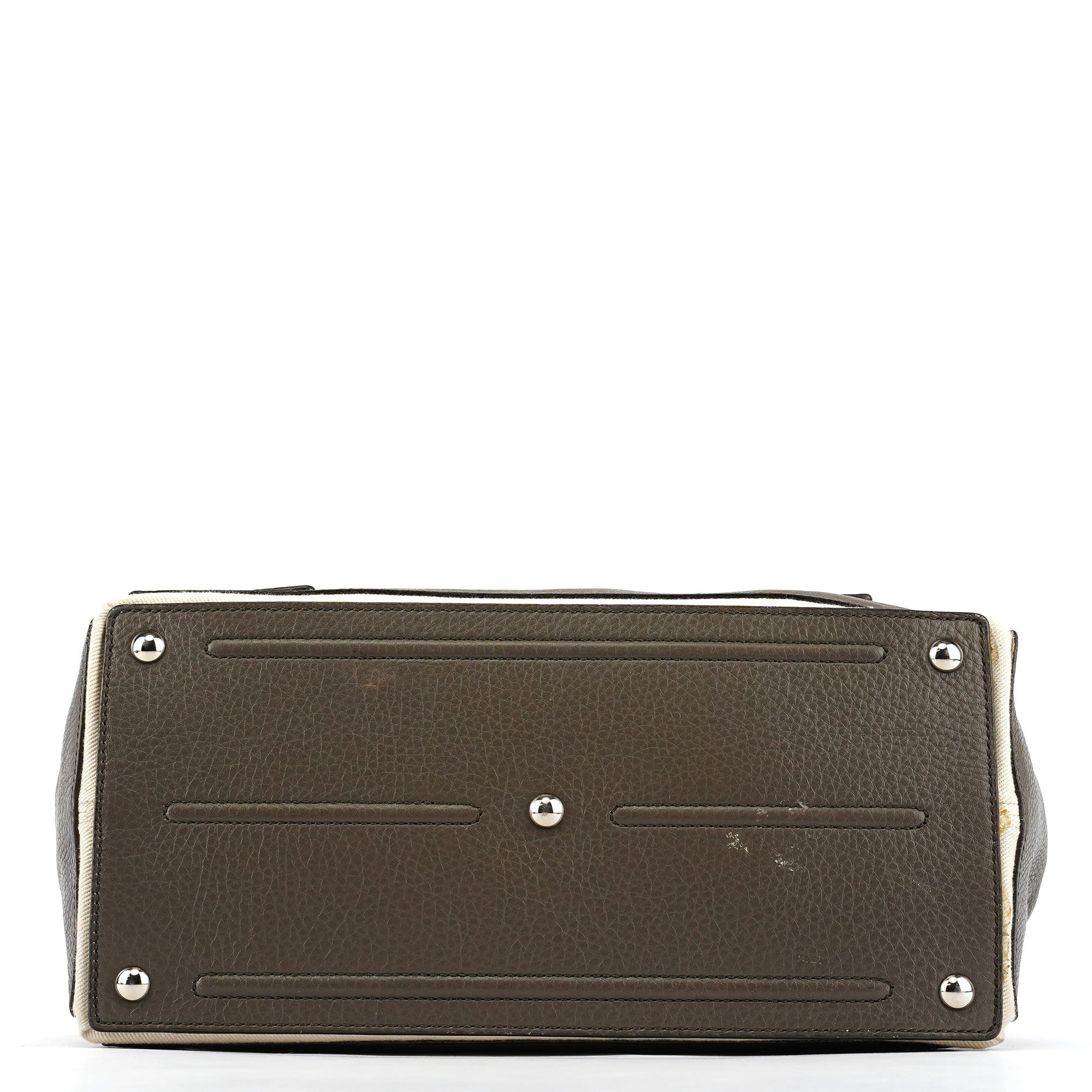 229680 Grey Ivory Leather Muse Two Bag