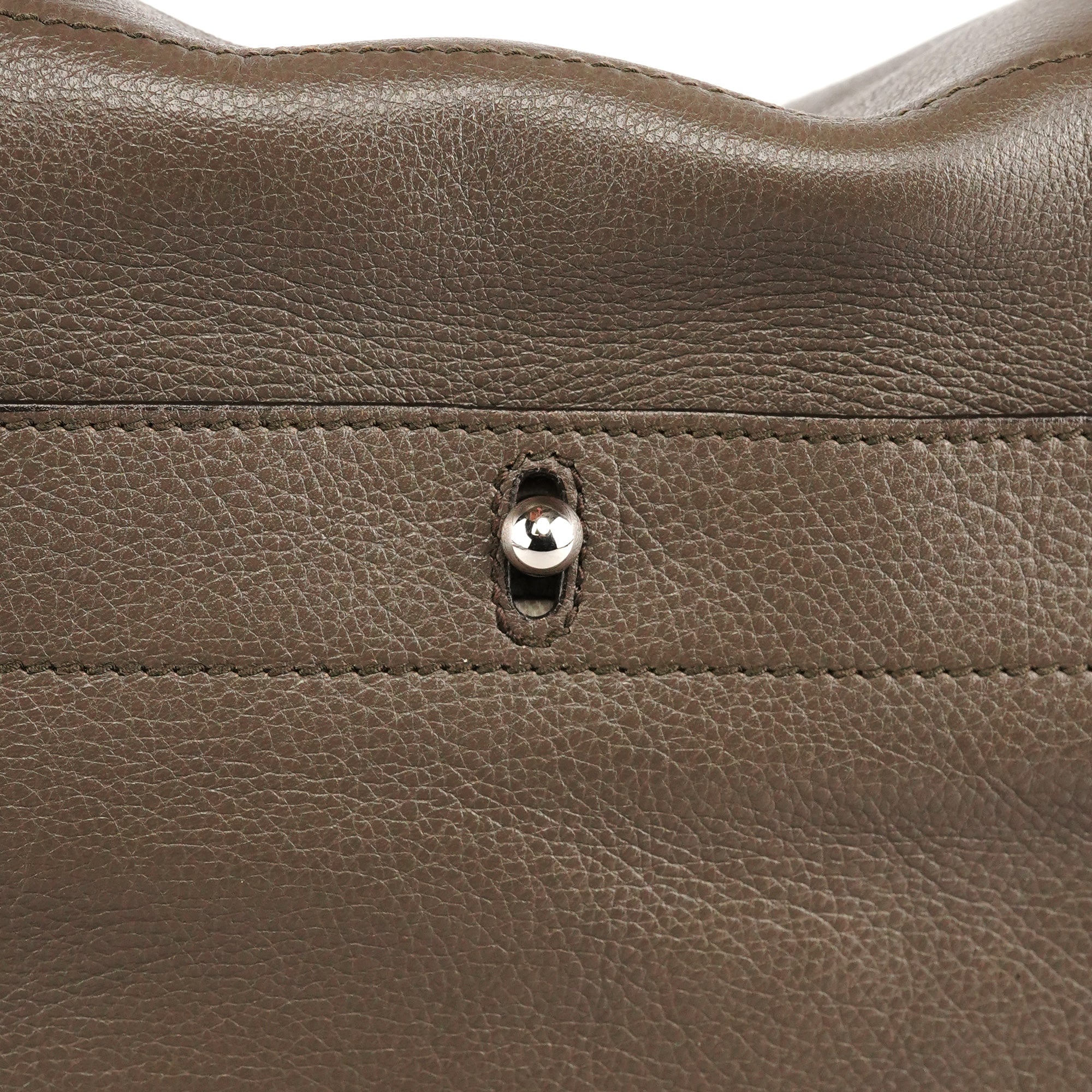 229680 Grey Ivory Leather Muse Two Bag