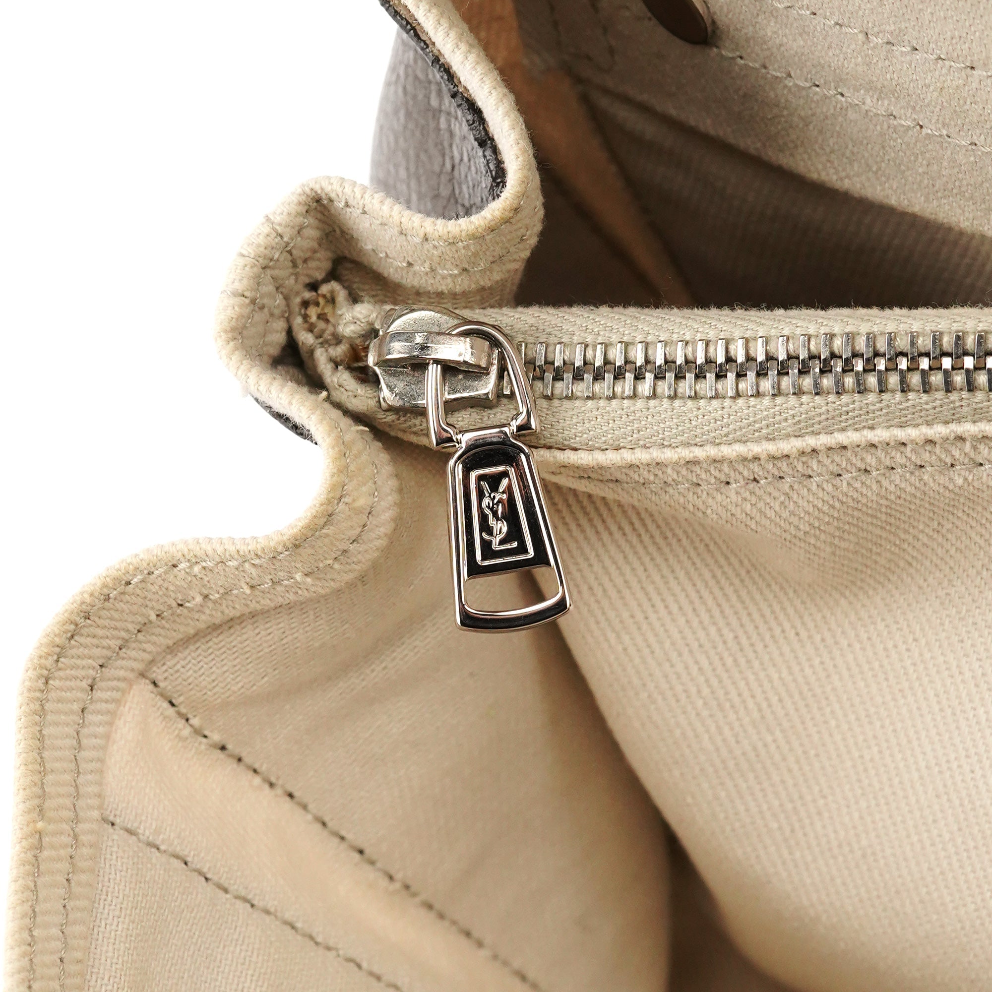 229680 Grey Ivory Leather Muse Two Bag
