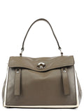 229680 Grey Ivory Leather Muse Two Bag