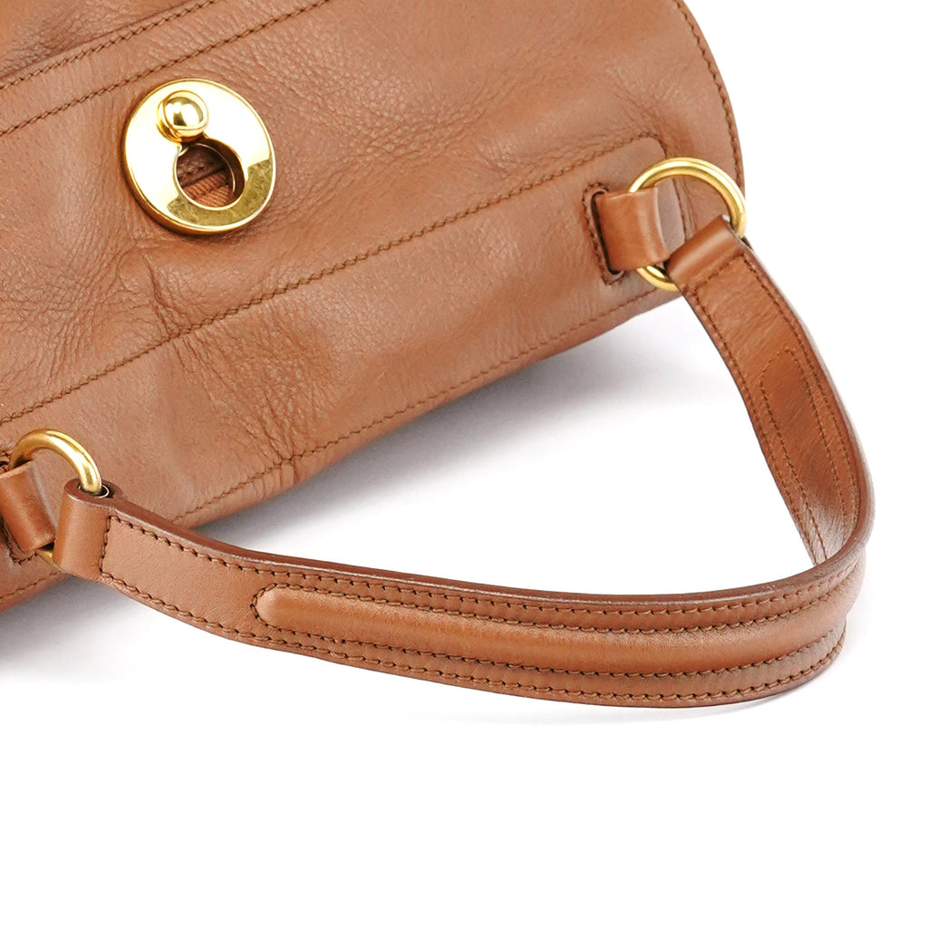 229680 Light Brown Leather Muse Two Bag