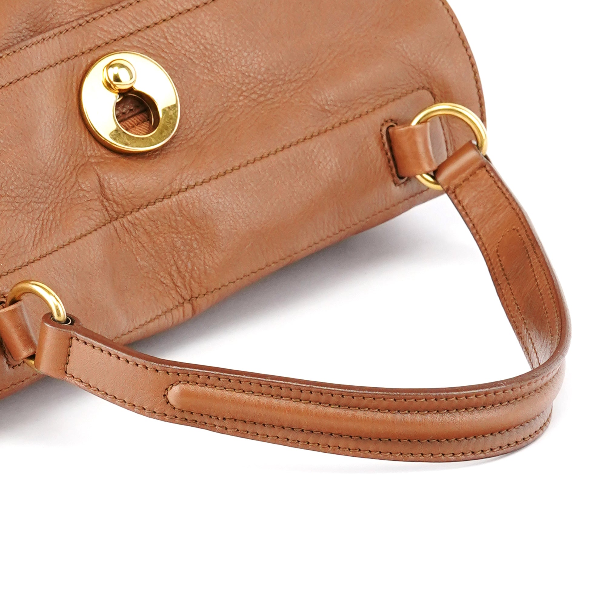 229680 Light Brown Leather Muse Two Bag