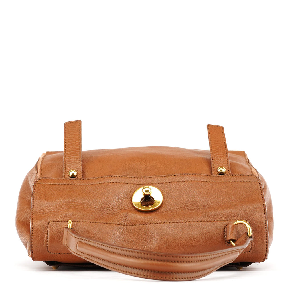 229680 Light Brown Leather Muse Two Bag