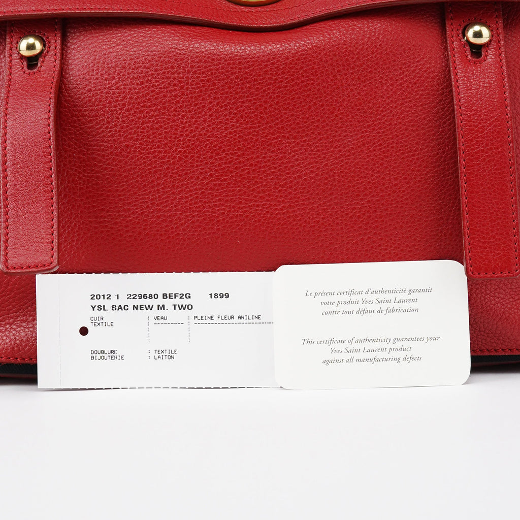 229680 Red Leather Muse Two Bag