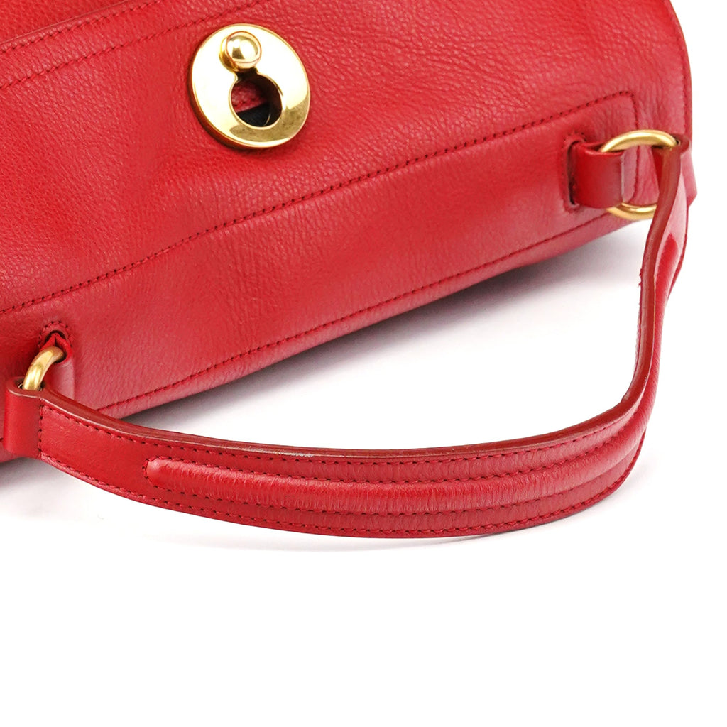 229680 Red Leather Muse Two Bag