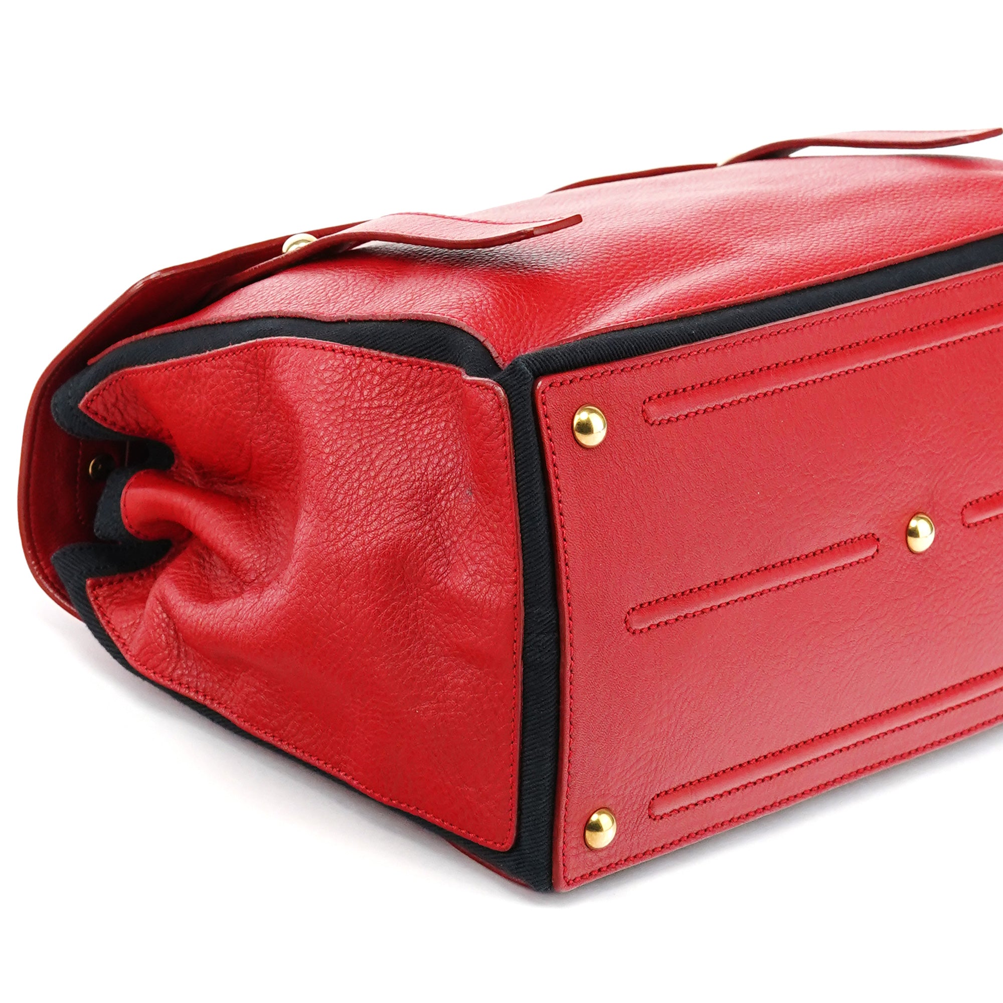 229680 Red Leather Muse Two Bag