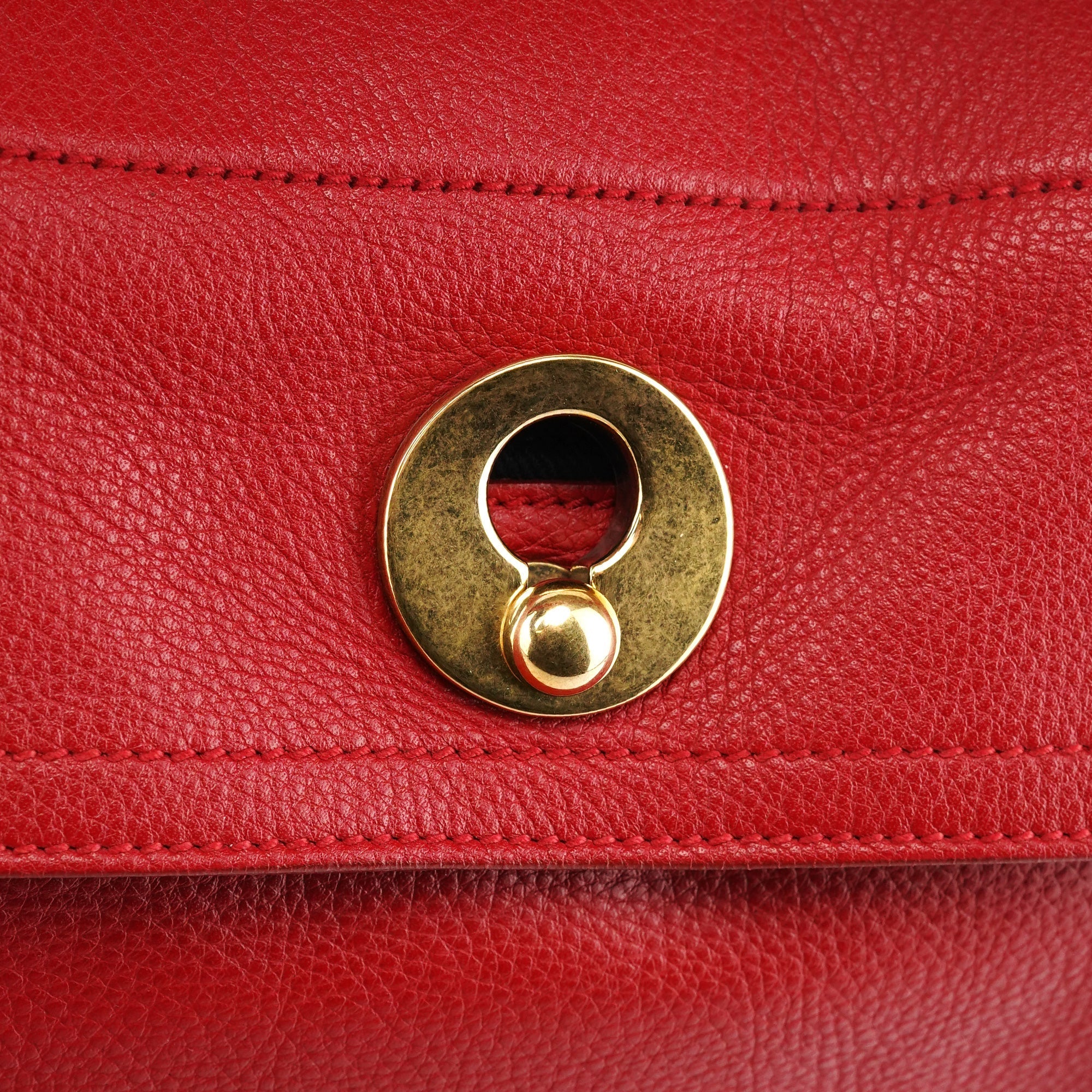 229680 Red Leather Muse Two Bag