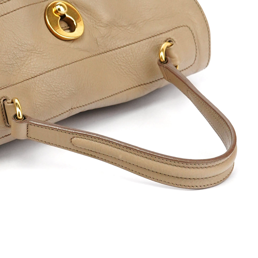 229680 Taupe Leather Muse Two Bag