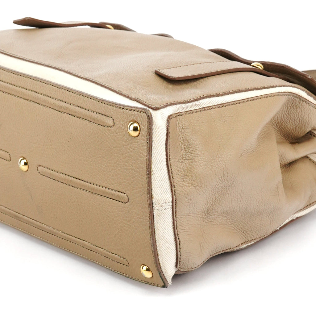 229680 Taupe Leather Muse Two Bag