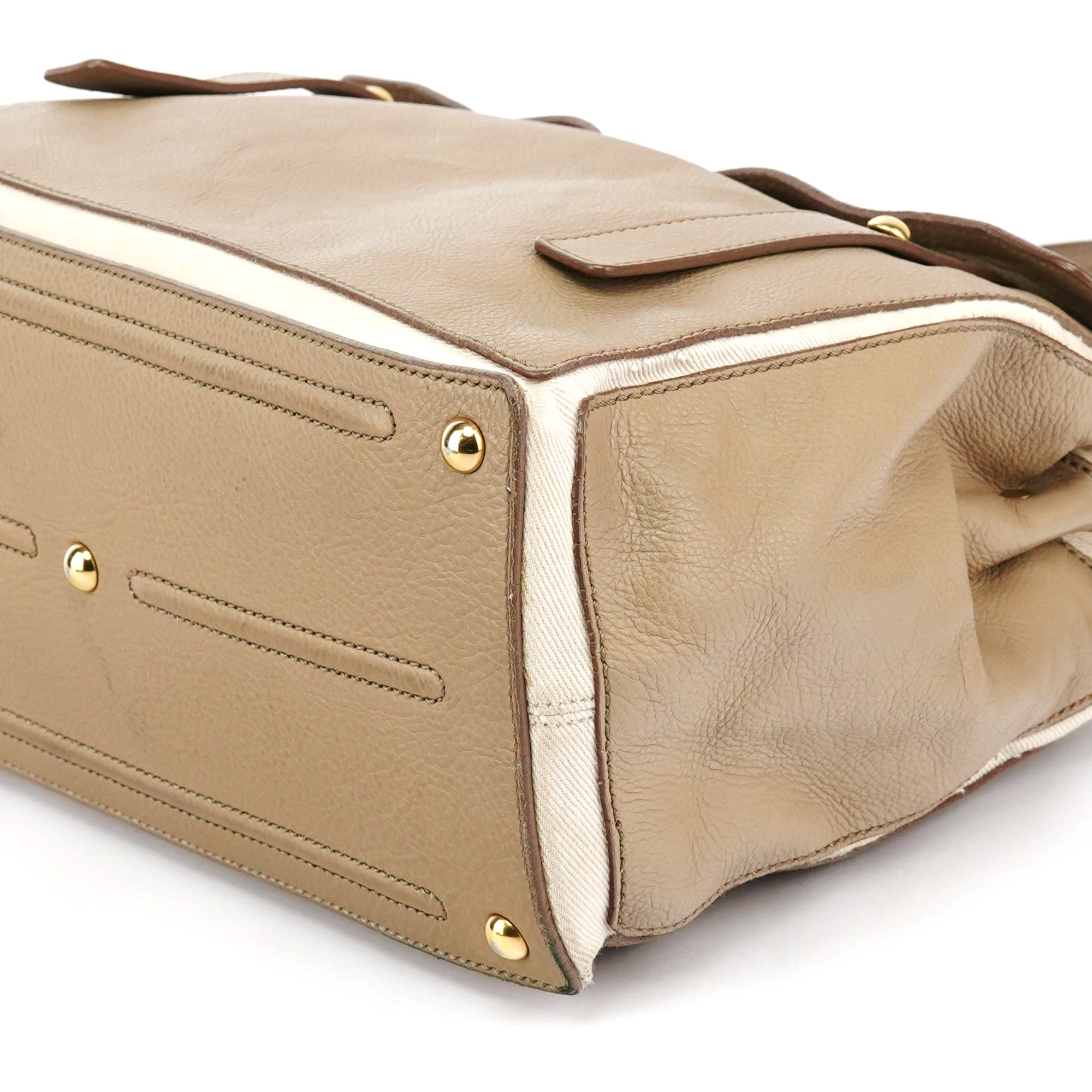 229680 Taupe Leather Muse Two Bag
