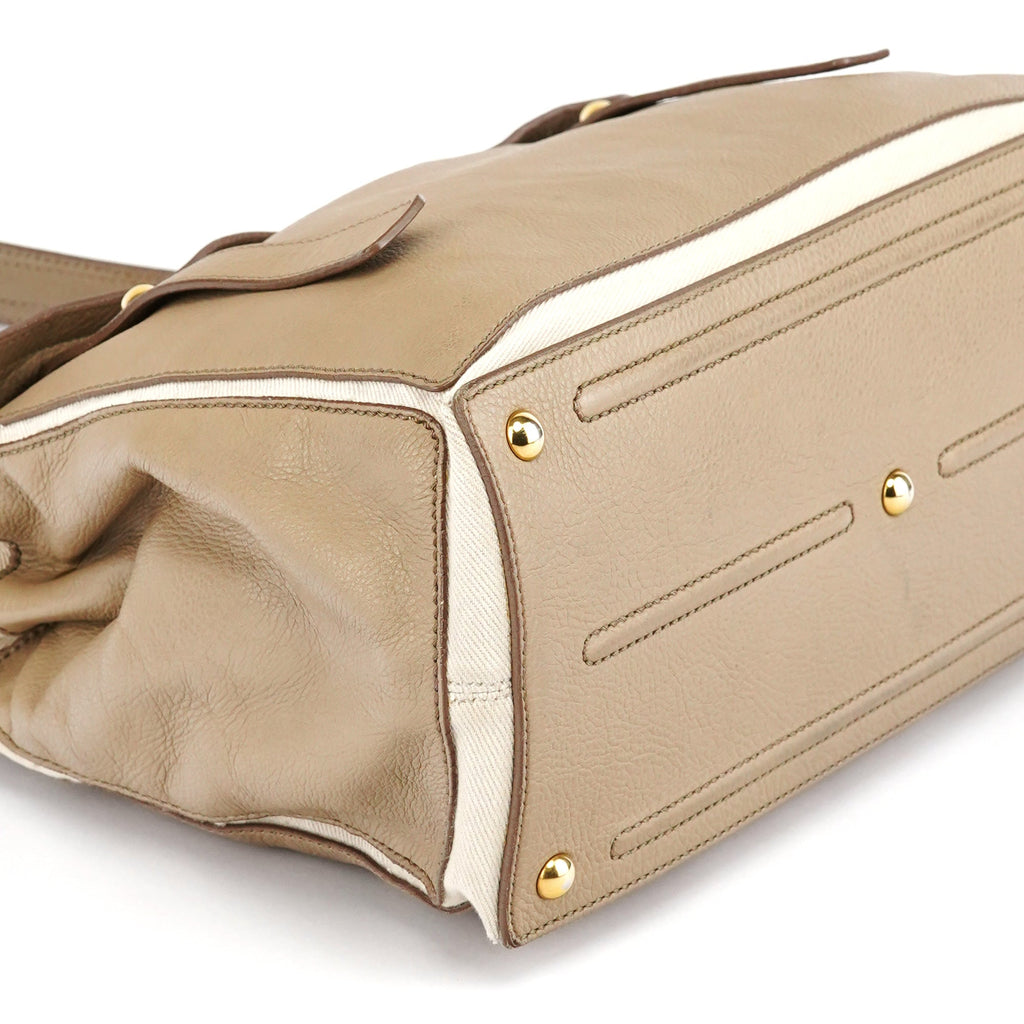229680 Taupe Leather Muse Two Bag