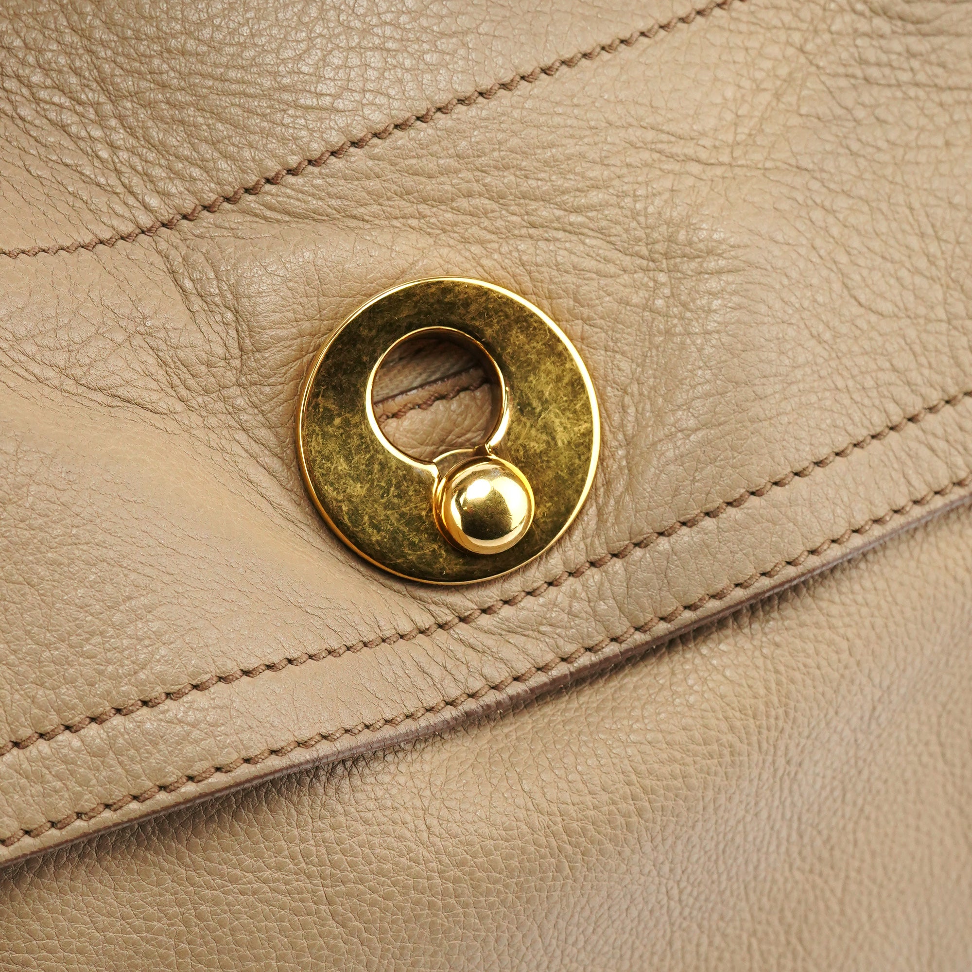 229680 Taupe Leather Muse Two Bag